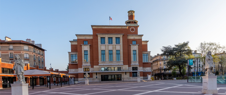 Image en deux parties de la ville de Montrouge